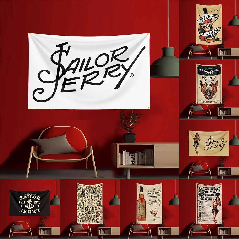 90X150CM S-선원 Jerrys 럼 플래그 폴리  - Wine Beer Garden 리뷰 및 가격