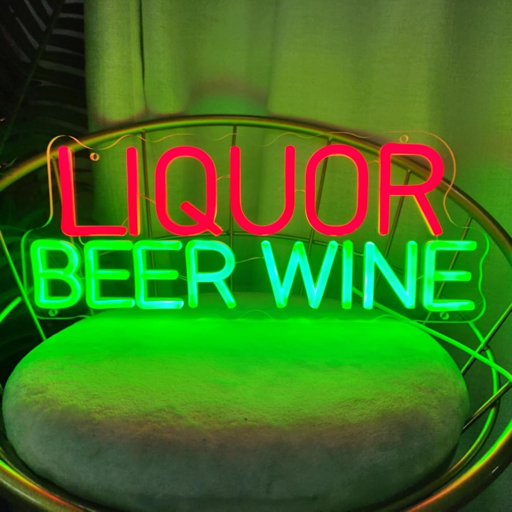 주류 맥주 와인 LED 네온사인 벽 장식, 5V 사업용 - Wine In Beer Store 리뷰 및 가격