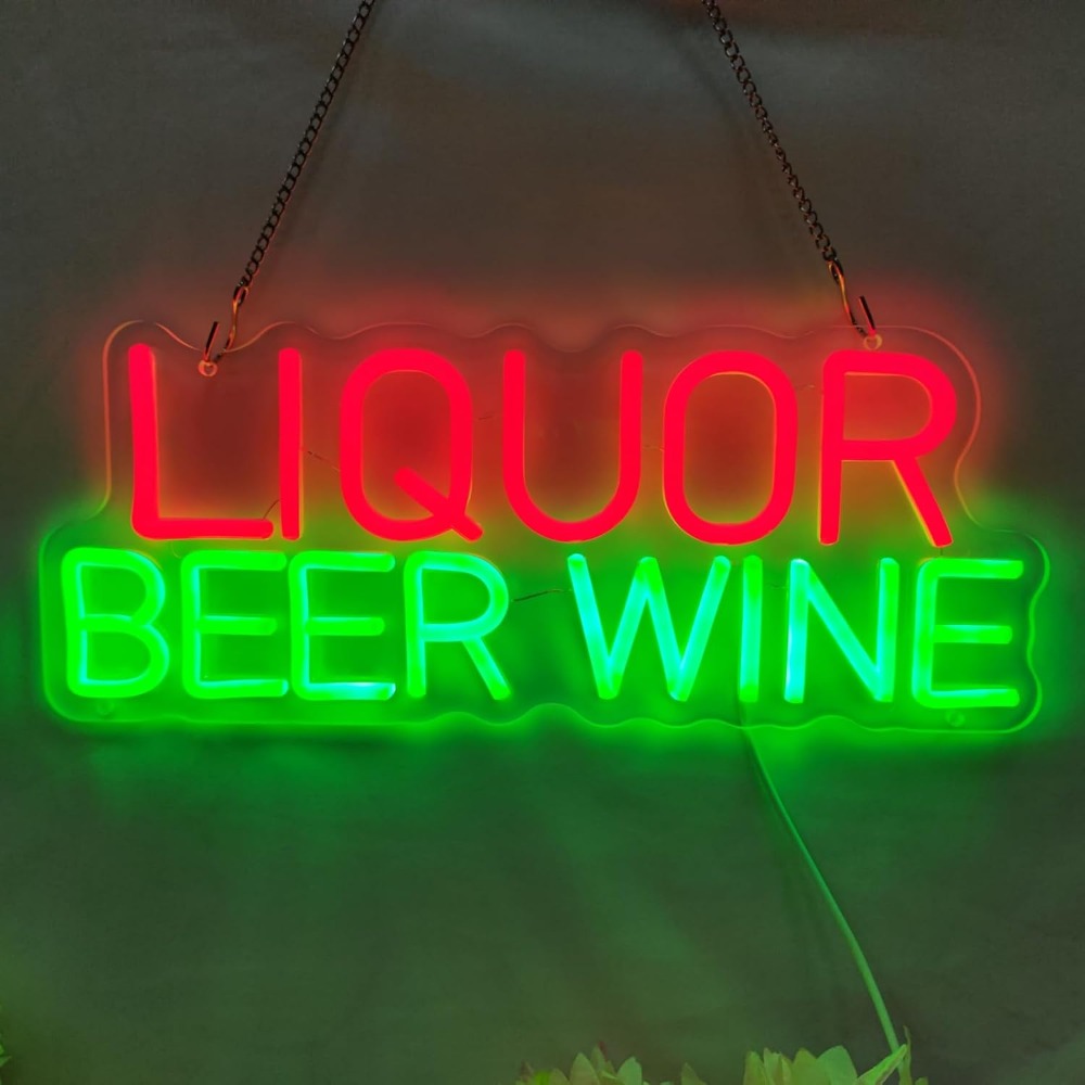 주류 맥주 와인 LED 네온사인 벽 장식, 5V 사업용 - Wine In Beer Store 리뷰 및 가격