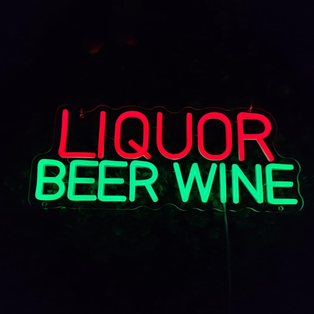 주류 맥주 와인 LED 네온사인 벽 장식, 5V 사업용 - Wine In Beer Store 리뷰 및 가격