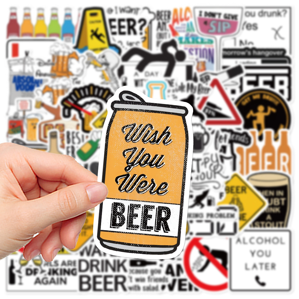 재미있는 알코올 중독 보드카 맥주 와인 음주 밈 스티커 - Wine Y Beer 리뷰 및 가격