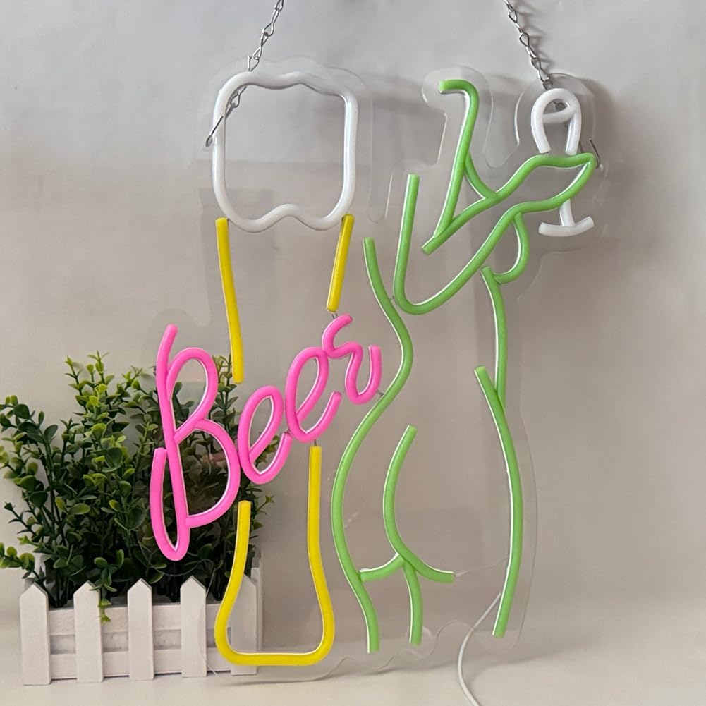 맥주 네온사인 여성 바디 네온 조명 LED 와인잔 조명 - Wine In Beer Store 리뷰 및 가격