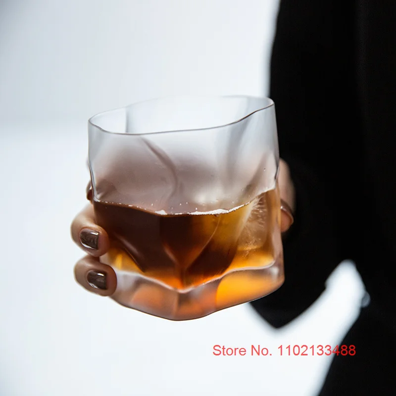 불규칙한 모양의 위스키 크리스탈 컵 일본 예술 유리제품 - Wine Beer Tasting 리뷰 및 가격